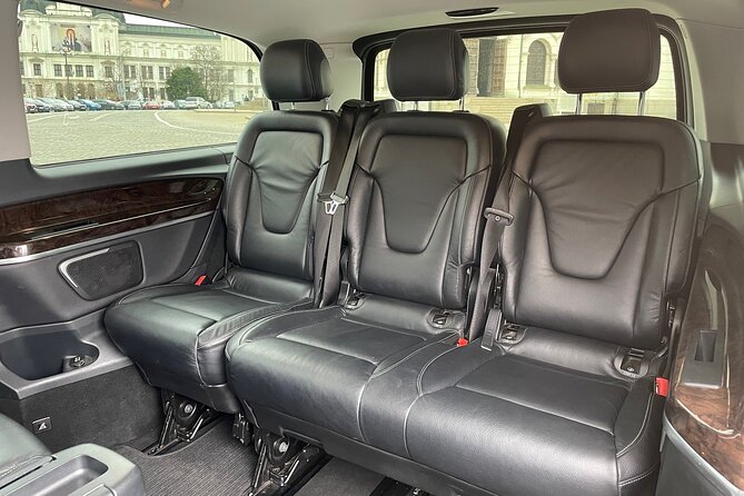 Transfer from the Sofia Airport to your hotel in Sofia by VIP Mercedes V class - The airport meeting and first ride into Sofia