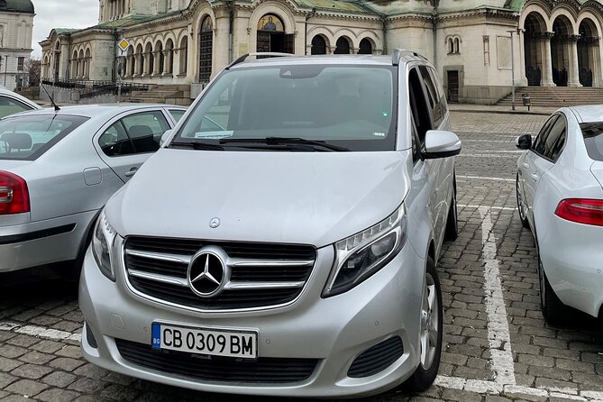 Transfer from the Sofia Airport to your hotel in Sofia by VIP Mercedes V class - Inside the Mercedes V Class