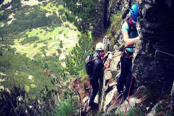 Via Ferrata Adventure on Kuklata peak 2257 m in Rila Mountain - The descent back to Maliovitsa hut